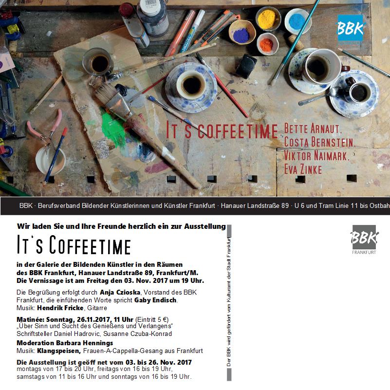 BBK Matinee 2017 Ausstellungsinladung IT`S COFFEETIME